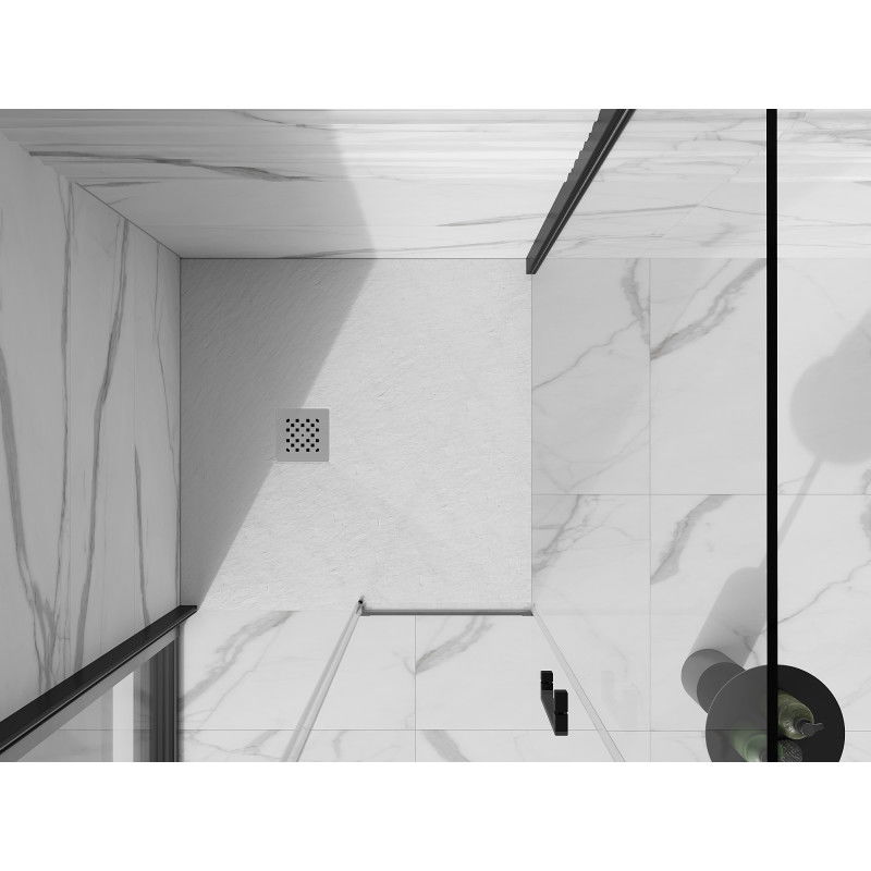 Mexen Stone+ receveur de douche carré en composite 70 x 70 cm, blanc - 44107070