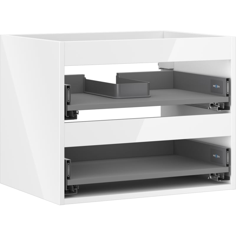 Mexen Box-A valamu aluskappide korpus 60 cm, 2 sahtlit, valge läige - 91AX0-0600-470-2-00