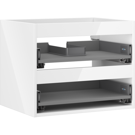 Mexen Box-A korpus szafki podumywalkowej 60 cm, 2 szuflady, biały połysk - 91AX0-0600-470-2-00
