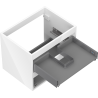 Mexen Box-A corpus van de wasbak kast 60 cm, 2 lades, wit glans - 91AX0-0600-470-2-00