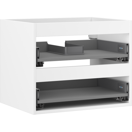 Mexen Box-A cabinet under-sink 60 cm, 2 drawers, white matte - 91AX0-0600-470-2-01