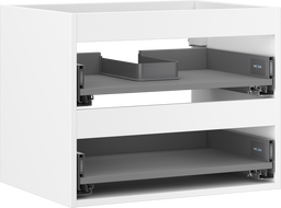 Mexen Box-A kastlichaam voor wastafel 60 cm, 2 laden, witte mat - 91AX0-0600-470-2-01
