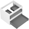 Mexen Box-A cabinet under-sink 60 cm, 2 drawers, white matte - 91AX0-0600-470-2-01