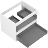 Mexen Box-A valamukapp aluskapp 60 cm, 2 sahtlit, valge matt - 91AX0-0600-470-2-01