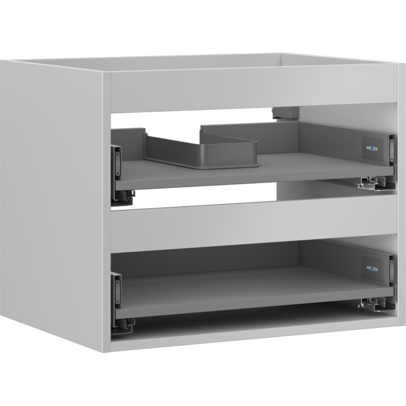 Mexen Box-A valamukapi korpus 60 cm, 2 sahtlit, hall matt - 91AX0-0600-470-2-62