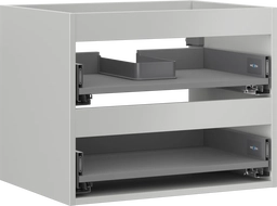 Mexen Box-A Korpus für Waschtischunterschrank 60 cm, 2 Schubladen, Grau Matt - 91AX0-0600-470-2-62