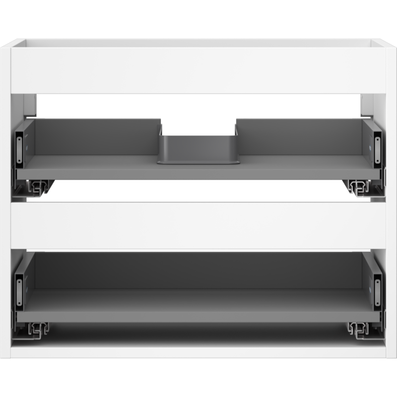 Mexen Box-A corps de meuble sous-vasque 60 cm, 2 tiroirs, blanc mat - 91AX0-0600-470-2-01