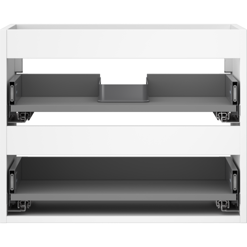 Mexen Box-A cuerpo de armario de baño de 60 cm, 2 cajones, blanco mate - 91AX0-0600-470-2-01