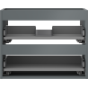 Mexen Box-A Korpus des Waschtischunterschranks 60 cm, 2 Schubladen, Grafit Matt - 91AX0-0600-470-2-66
