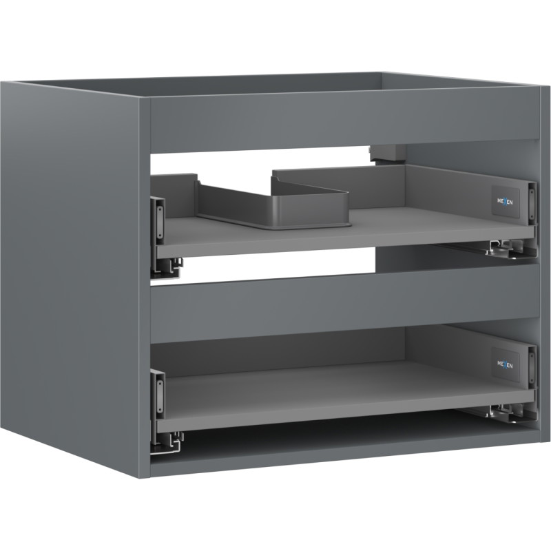 Mexen Box-A valamualusektsiooni korpus 60 cm, 2 sahtlit, matt grafiit - 91AX0-0600-470-2-66