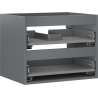 Mexen Box-A Korpus des Waschtischunterschranks 60 cm, 2 Schubladen, Grafit Matt - 91AX0-0600-470-2-66