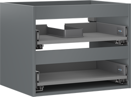 Mexen Box-A kastromp voor wastafel 60 cm, 2 lades, mat grafiet - 91AX0-0600-470-2-66