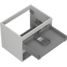 Mexen Box-A Unterschrankschrank 60 cm, 2 Schubladen, graumatt - 91AX0-0600-470-2-62