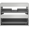 Mexen Box-A kućište ormarića ispod umivaonika 60 cm, 2 ladice, siva mat - 91AX0-0600-470-2-62