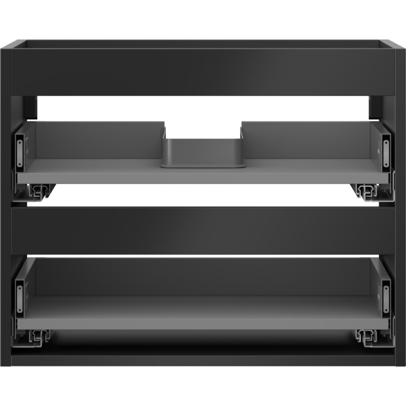 Mexen Box-A valamu aluskapi korpus 60 cm, 2 sahtlit, must matt - 91AX0-0600-470-2-71