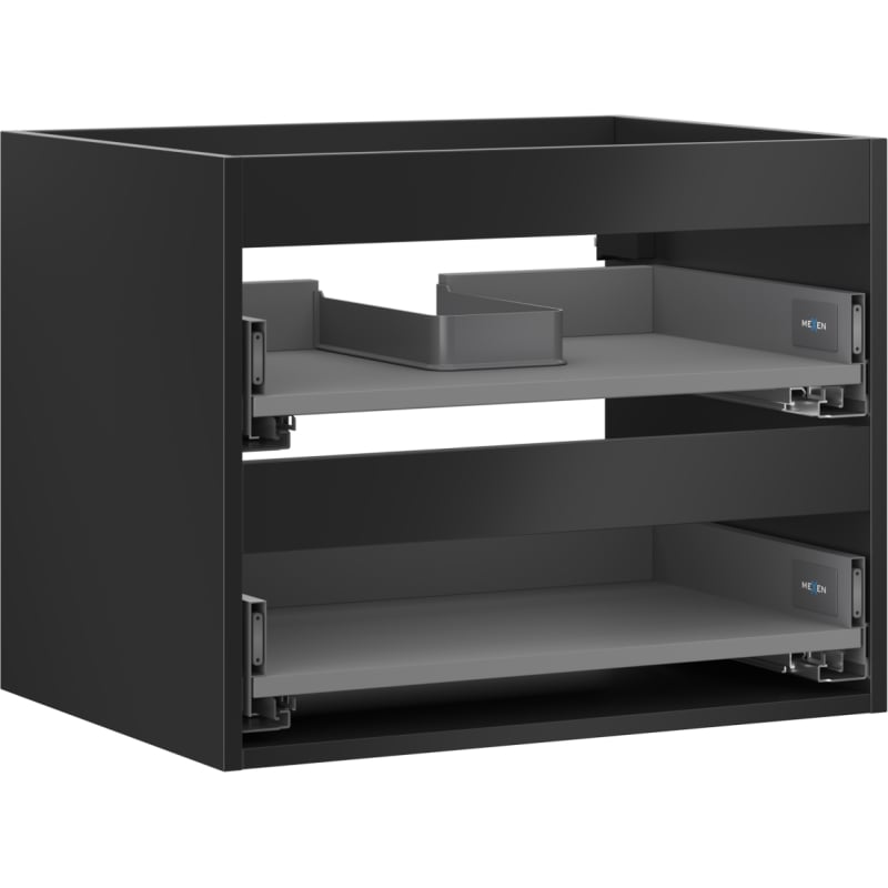 Mexen Box-A valamu aluskapi korpus 60 cm, 2 sahtlit, must matt - 91AX0-0600-470-2-71