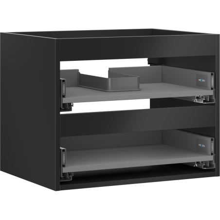 Mexen Box-A valamu aluskapi korpus 60 cm, 2 sahtlit, must matt - 91AX0-0600-470-2-71