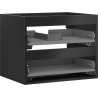 Mexen Box-A korpus ormarića ispod umivaonika 60 cm, 2 ladice, crni mat - 91AX0-0600-470-2-71