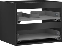 Mexen Box-A alakaapin runko 60 cm, 2 laatikkoa, musta matta - 91AX0-0600-470-2-71