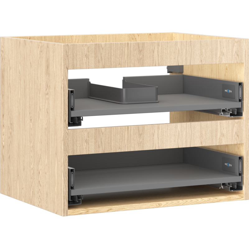 Mexen Box-A korpus szafki podumywalkowej 60 cm, 2 szuflady, dąb - 91AX0-0600-470-2-81
