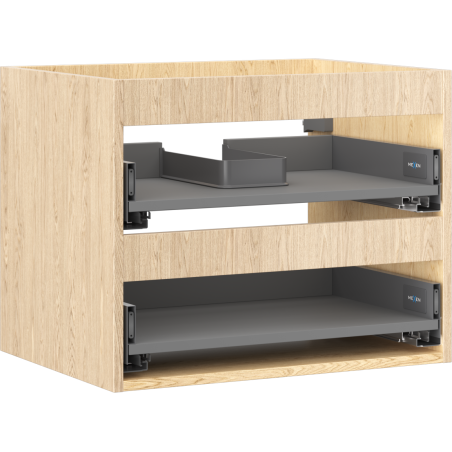 Mexen Box-A korpus szafki podumywalkowej 60 cm, 2 szuflady, dąb - 91AX0-0600-470-2-81
