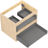 Mexen Box-A korpus szafki podumywalkowej 60 cm, 2 szuflady, dąb - 91AX0-0600-470-2-81
