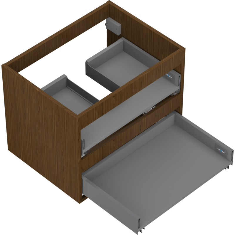 Mexen Box-A Korpus fir d'Ënnerwaassermanatioun 60 cm, 2 Tiräng, Nëss - 91AX0-0600-470-2-86