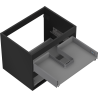 Mexen Box-A Korpus Waschtischunterschrank 60 cm, 2 Schubladen, Schwarz Matt - 91AX0-0600-470-2-71