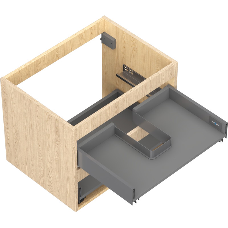 Mexen Box-A valamualusekapi korpus 60 cm, 2 sahtlit, tamm - 91AX0-0600-470-2-81