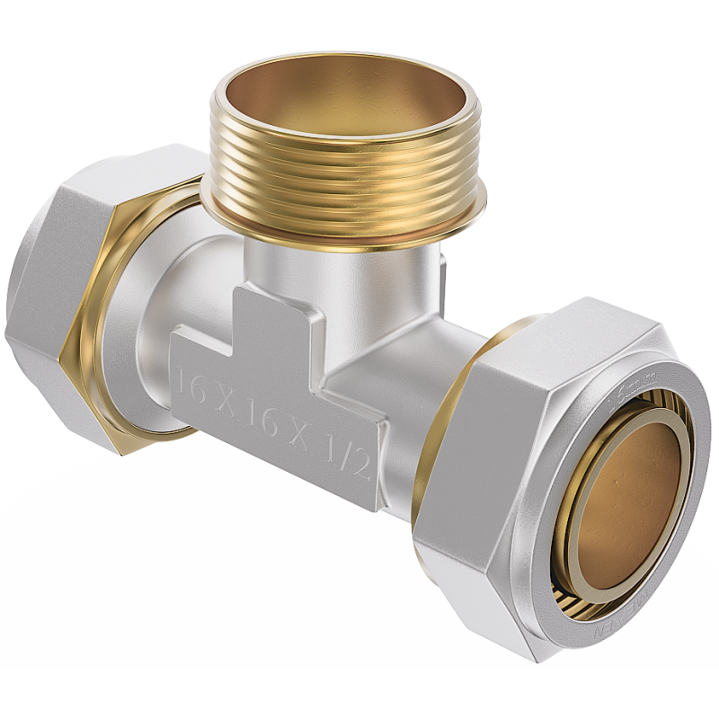 Mexen PEX-S verschraubter T-Stück PEX 20 x 3/4 AG x 20 - W97233-2034M20-00
