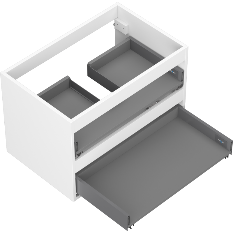 Mexen Box-A korpus szafki podumywalkowej 70 cm, 2 szuflady, biały mat - 91AX0-0700-470-2-01