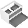 Mexen Box-A kastlichaam onder wastafel 70 cm, 2 laden, wit mat - 91AX0-0700-470-2-01