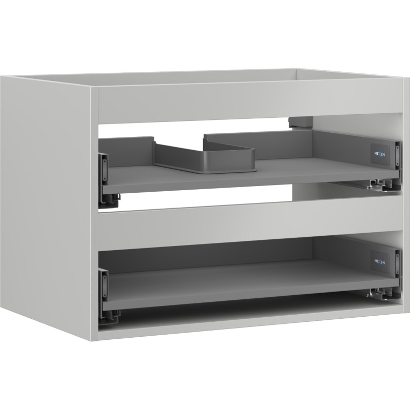 Mexen Box-A korpus ormarića ispod umivaonika 70 cm, 2 ladice, sivi mat - 91AX0-0700-470-2-62