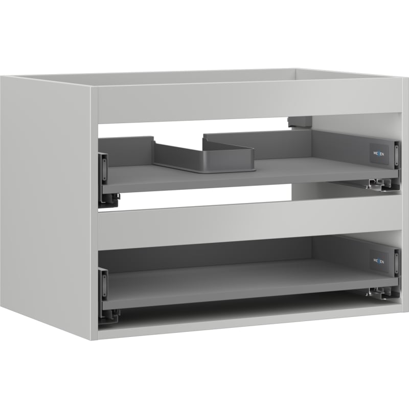 Mexen Box-A valamukapi karkass 70 cm, 2 sahtlit, hall matt - 91AX0-0700-470-2-62