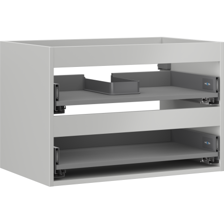 Mexen Box-A valamukapi karkass 70 cm, 2 sahtlit, hall matt - 91AX0-0700-470-2-62