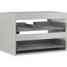 Mexen Box-A korpus ormarića ispod umivaonika 70 cm, 2 ladice, sivi mat - 91AX0-0700-470-2-62