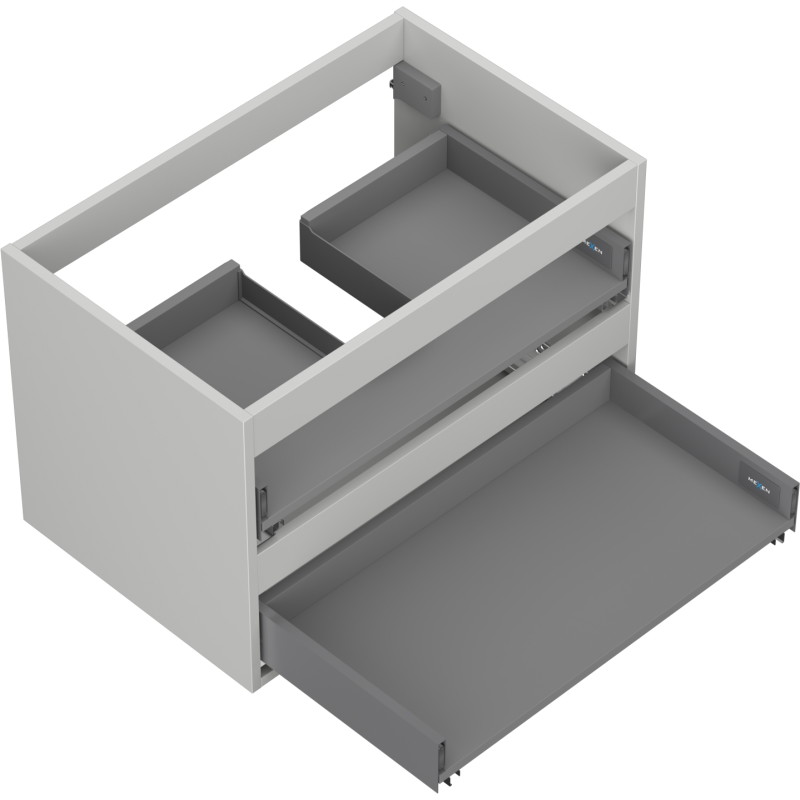 Mexen Box-A valamukapi karkass 70 cm, 2 sahtlit, hall matt - 91AX0-0700-470-2-62