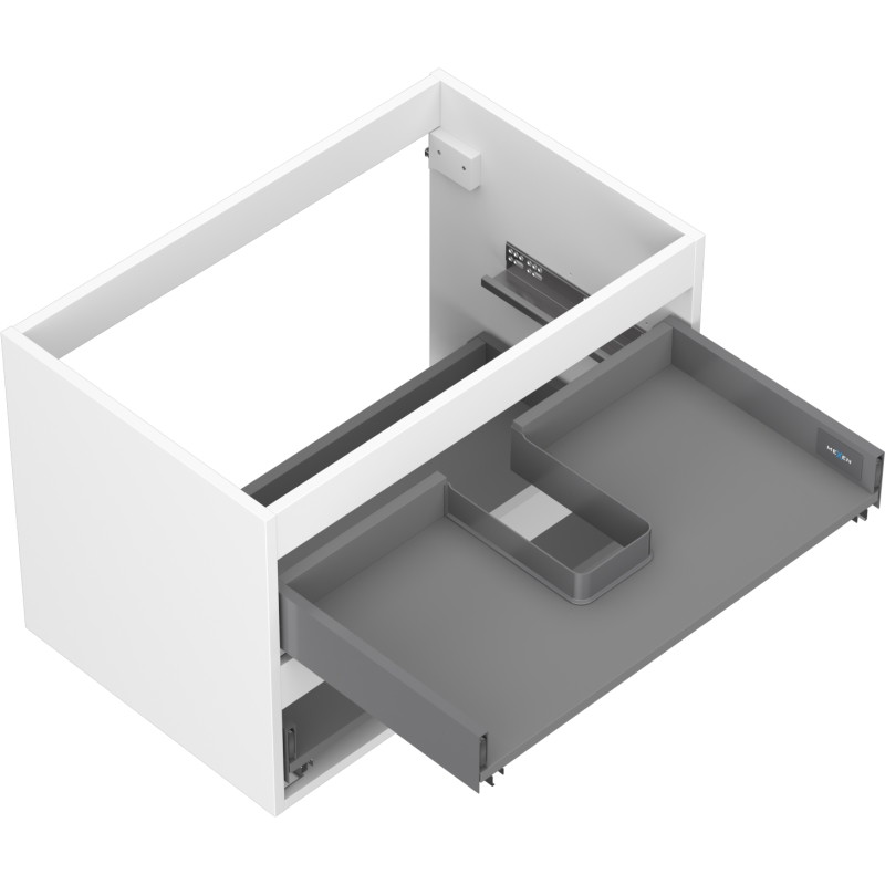 Mexen Box-A ormar za kupaonski umivaonik 70 cm, 2 ladice, bijeli mat - 91AX0-0700-470-2-01