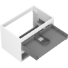 Mexen Box-A corps de meuble sous-vasque 70 cm, 2 tiroirs, blanc mat - 91AX0-0700-470-2-01