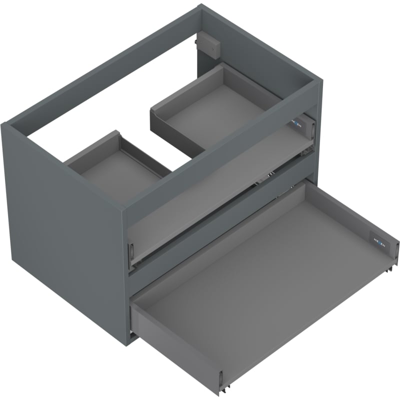 Mexen Box-A valamukapi korpus 70 cm, 2 sahtlit, mati grafiit - 91AX0-0700-470-2-66