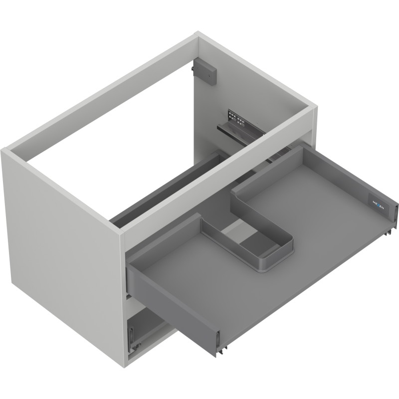 Mexen Box-A korpus ormarića ispod umivaonika 70 cm, 2 ladice, sivi mat - 91AX0-0700-470-2-62