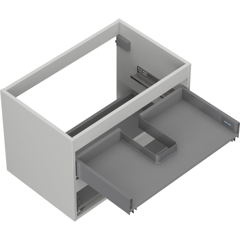 Mexen Box-A valamukapi karkass 70 cm, 2 sahtlit, hall matt - 91AX0-0700-470-2-62