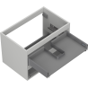 Mexen Box-A corps de meuble sous-lavabo 70 cm, 2 tiroirs, gris mat - 91AX0-0700-470-2-62