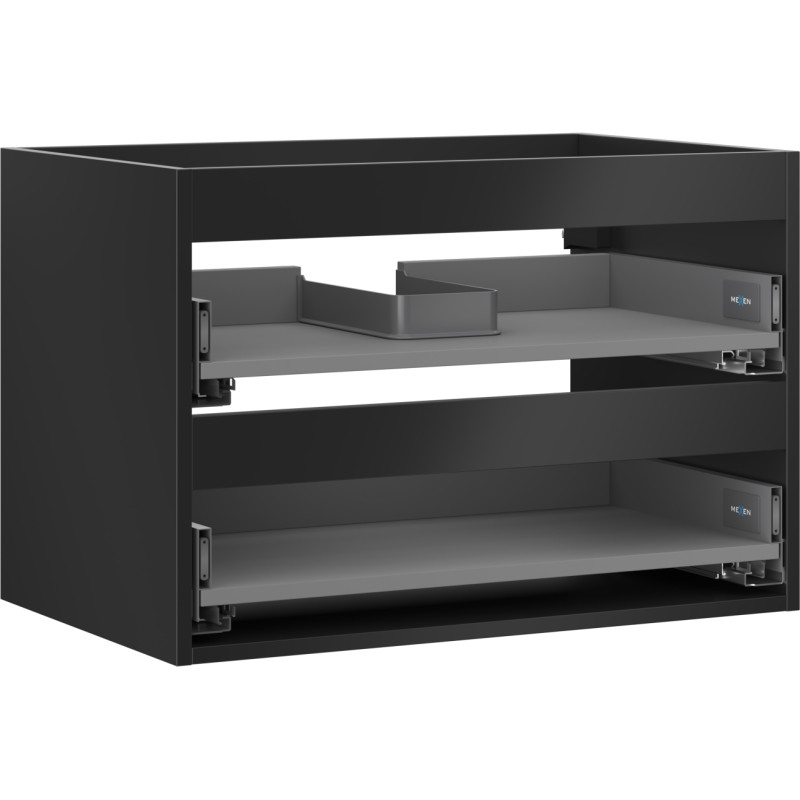 Mexen Box-A valamualuse kapi korpus 70 cm, 2 sahtlit, must matt - 91AX0-0700-470-2-71
