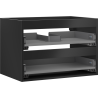 Mexen Box-A Korpus des Waschtischunterschranks 70 cm, 2 Schubladen, schwarz matt - 91AX0-0700-470-2-71