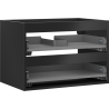 Mexen Box-A valamualuse kapi korpus 70 cm, 2 sahtlit, must matt - 91AX0-0700-470-2-71