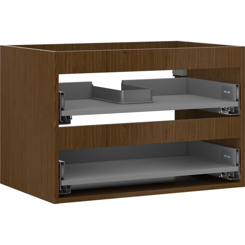 Mexen Box-A valamualuse kapi korpus 70 cm, 2 sahtlit, pähkel - 91AX0-0700-470-2-86