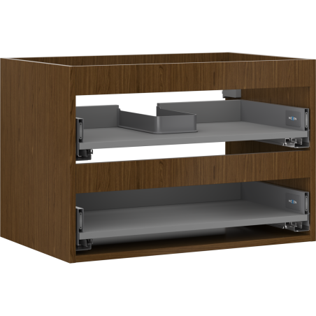 Mexen Box-A corpo del mobile sottolavabo 70 cm, 2 cassetti, noce - 91AX0-0700-470-2-86
