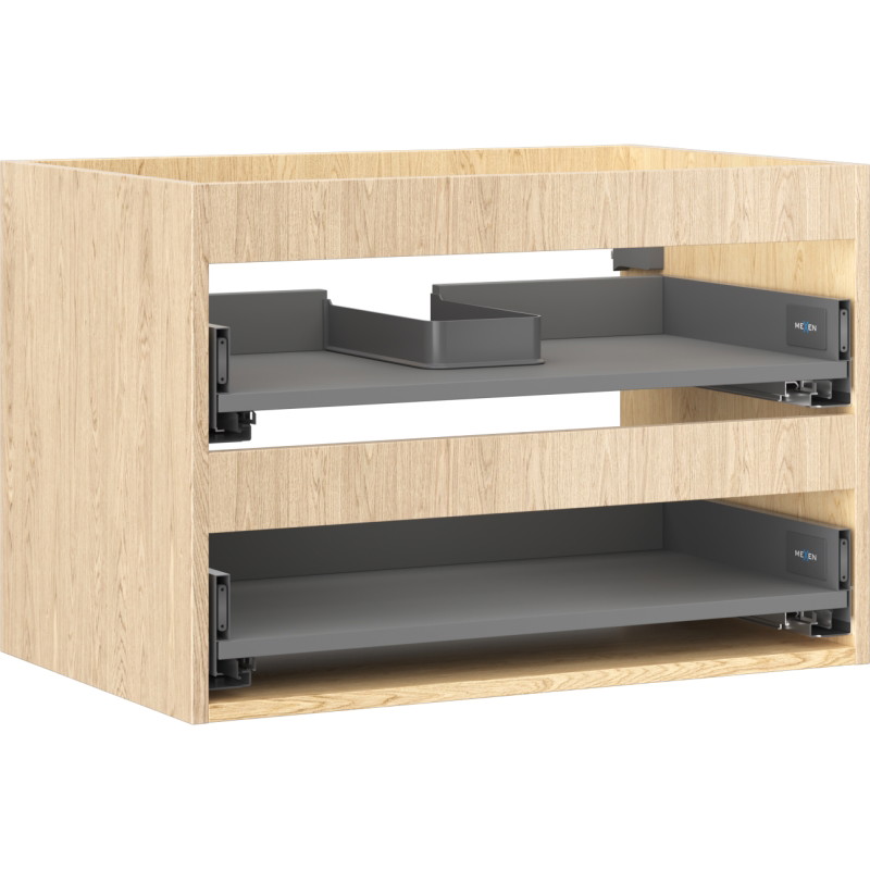 Mexen Box-A korpus ormarića ispod umivaonika 70 cm, 2 ladice, hrast - 91AX0-0700-470-2-81
