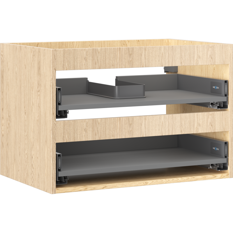 Mexen Box-A korpus szafki podumywalkowej 70 cm, 2 szuflady, dąb - 91AX0-0700-470-2-81
